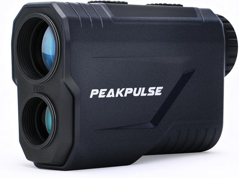 PEAKPULSE Hunting Range Finder 1700 Yards Rangefinder for Hunting Hunter 7X Magnification Rechargeable Battery Distance Vertical Horizontal Angle Speed Scan Clear - Image 1